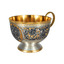 Серебряная чашка с Гербом РФ и позолотой Державный